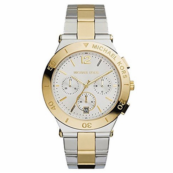 Michael Kors Accessories - Michael Kors Wyatt Two-Tone Stainless Steel Chronograph Watch, model MK5934